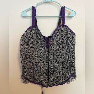 Cacique Black Corset Top